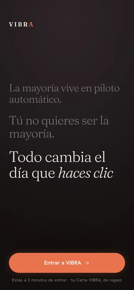 Primera pantalla: la mayoría vive en piloto automático